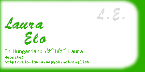 laura elo business card